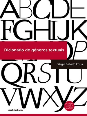 cover image of Dicionário de gêneros textuais